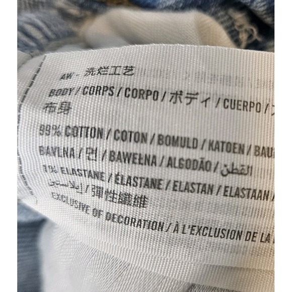 Abercrombie And Fitch 90s Straight Ultra High Rise Jeans Size 28 Blue Light Wash - Picture 5 of 9